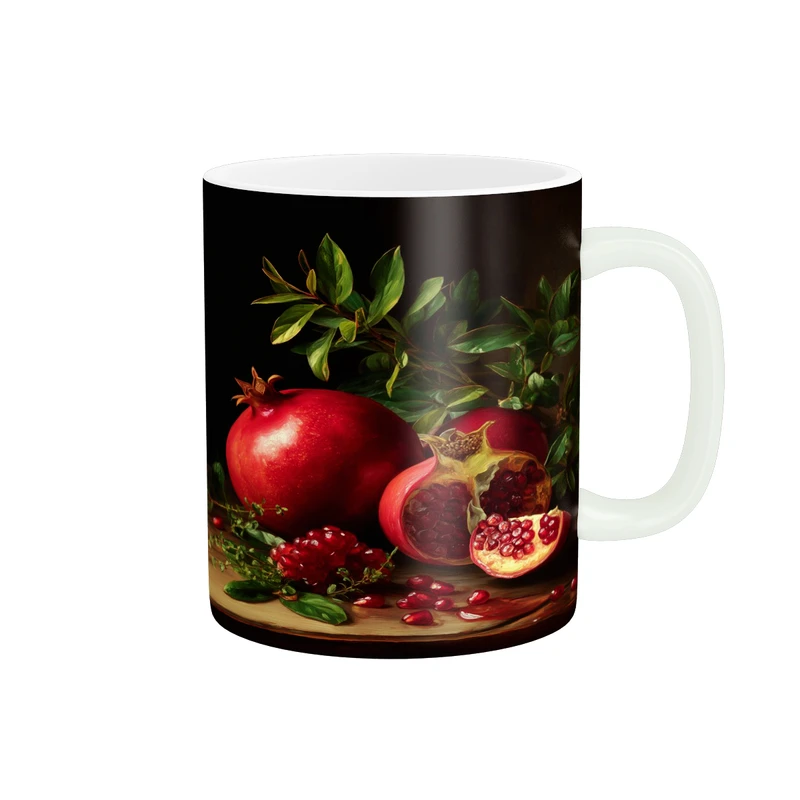 ماگ پاد آفرین مدل فانتزی طرح پاییزی شب یلدا شب چله انار کد p11659