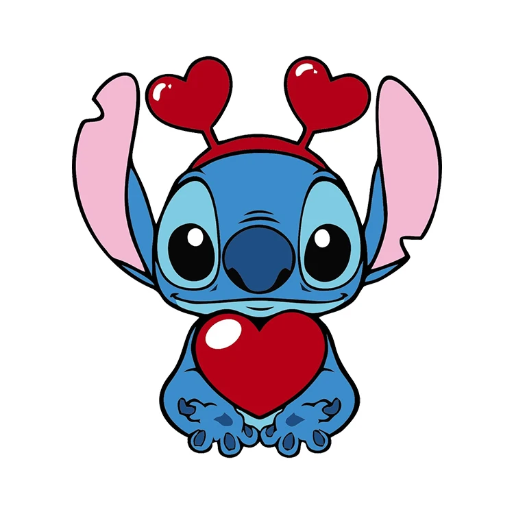 استیکر پارچه و لباس پاد آفرین مدل کارتونی کیوت فانتزی استیچ کد S3716