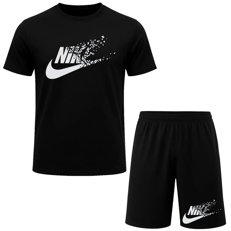 ست تیشرت آستین کوتاه و شلوارک راحتی مردانه مدل A60