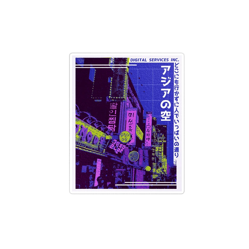 استیکر لپ تاپ ماسا دیزاین طرح tokyo مدل venus550