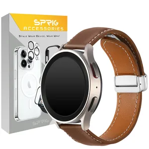 Sprig Magnetic Leather Band For Samsung Galaxy Watch 4/5/6/7/FE size 40/43/44/46/47mm
