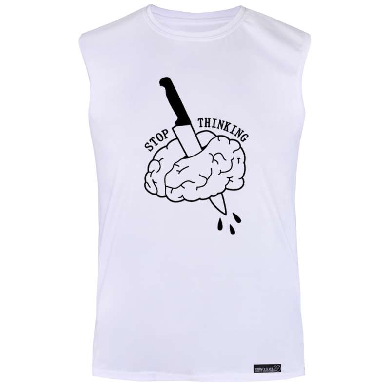 تاپ مردانه 27 مدل STOP THINKING کد WN696