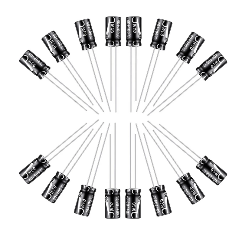 خازن الکترولیت 4.7 میکروفاراد 50V جی دبلیو کو کد SC02 بسته 16 عددی