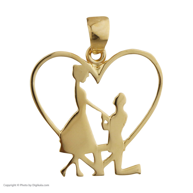 آویز گردنبند طلا 18 عیار زنانه مایا ماهک مدل MM1497 طرح قلب و عشق آویز گردنبند طلا 18 عیار زنانه مایا ماهک مدل MM1497 طرح قلب و عشق