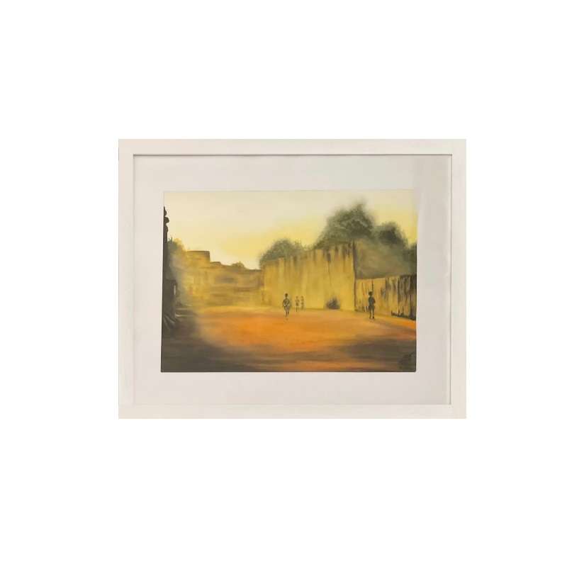 تابلو نقاشی آبرنگ مدل منظره S108