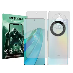 King Kong Tough model transparent screen protector suitable for Honor X9a mobile phone along with the back protector