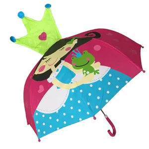 چتر بچگانه مدل سه بعدی طرح پرنسس و قورباغه کد P