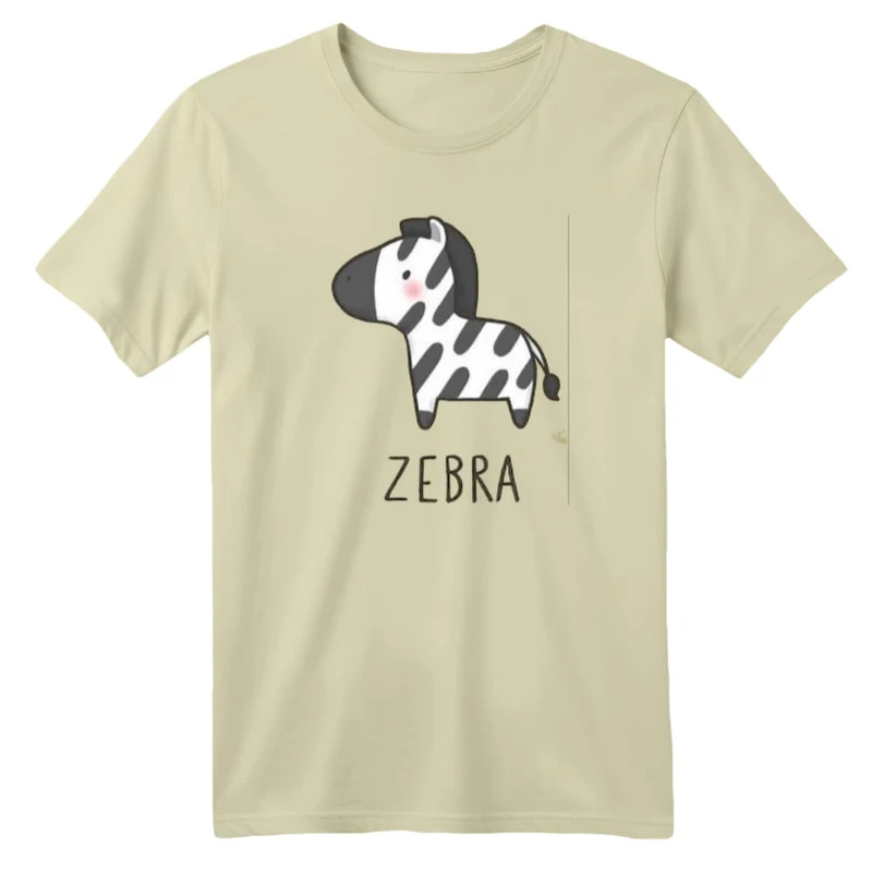 تی شرت آستین کوتاه بچگانه مدل گورخر کد ۳