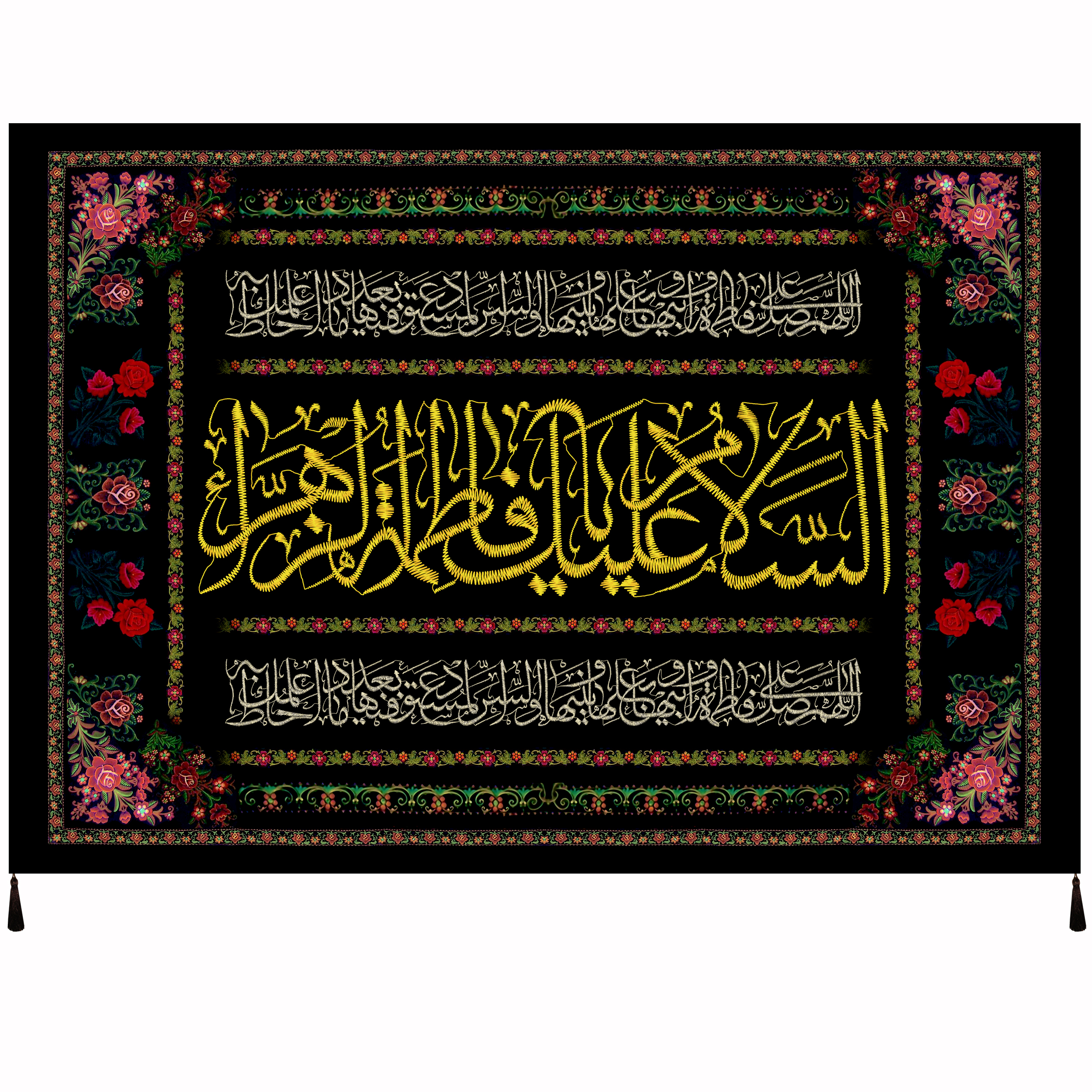 پرچم طرح حضرت فاطمه سلام الله علیها مدل فاطمیه کد 1022