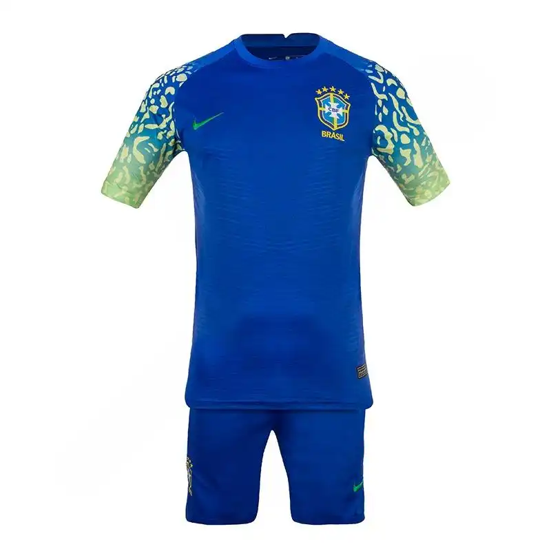 ست تی شرت آستین کوتاه و شلوارک ورزشی مردانه مدل برزیل کد 23-2022 ISPS