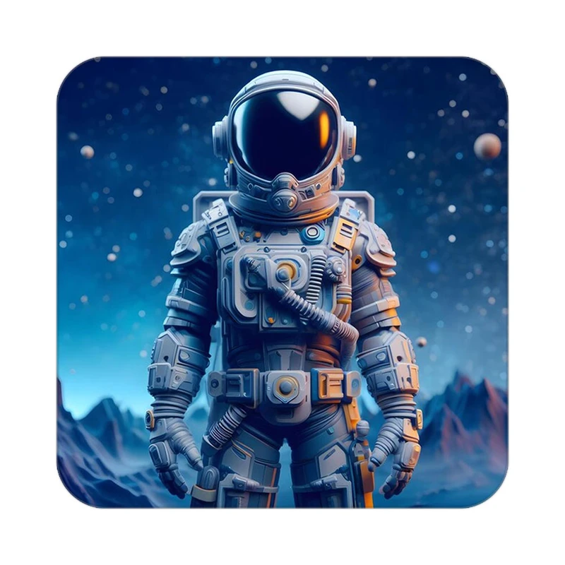 زیر لیوانی کاکتی طرح فضانورد مدل mp45906