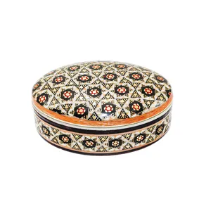 جا سکه ای خاتم کاری مدل بیضی کد Oval8p5