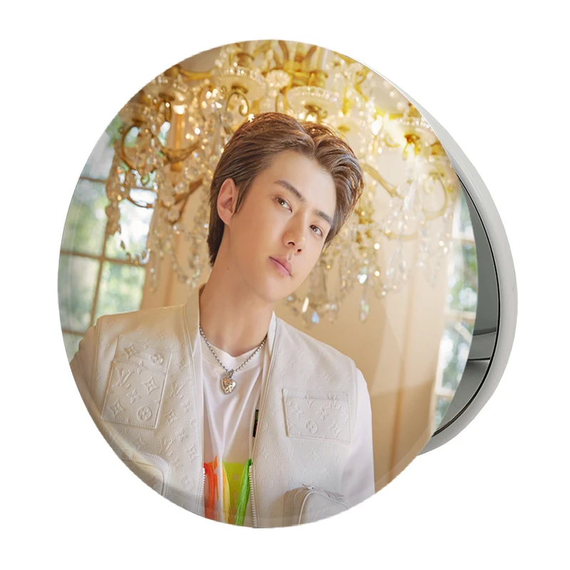 آینه جیبی خندالو طرح سهون گروه اکسو EXO مدل تاشو کد 16773 