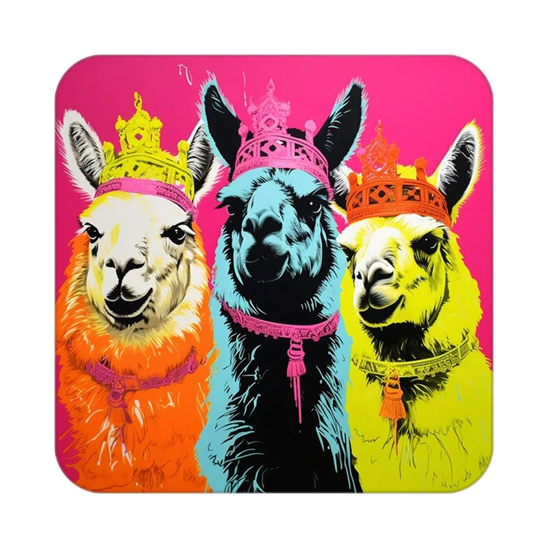 زیر لیوانی کاکتی طرح حیوانات رنگی مدل mp26858