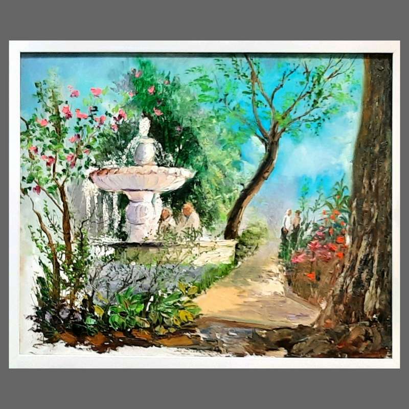 تابلو نقاشی رنگ روغن طرح منظره کد 130