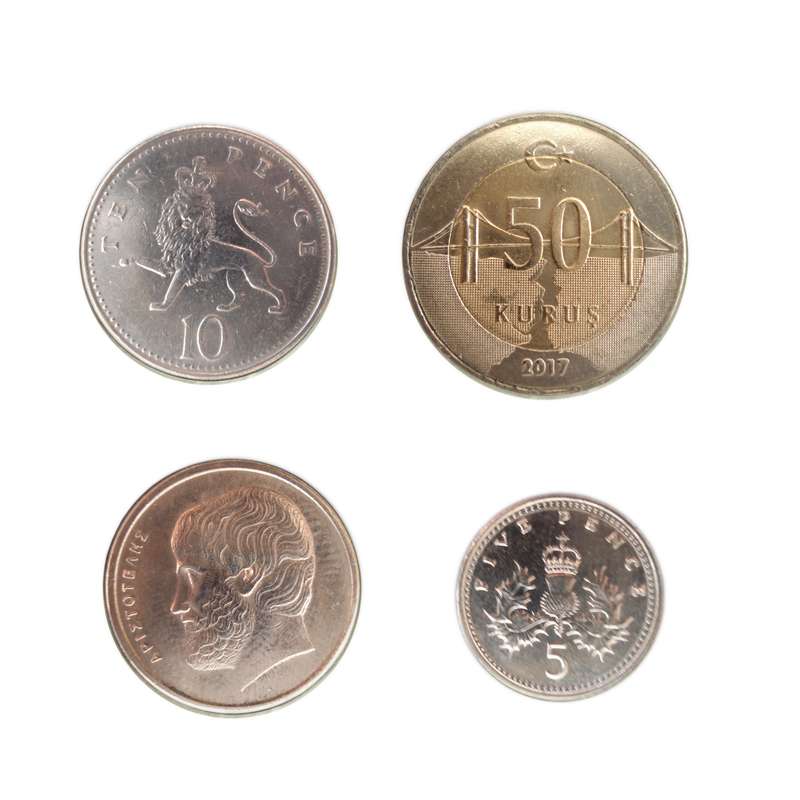 سکه تزئینی مدل sek-b36 مجموعه 4 عددی