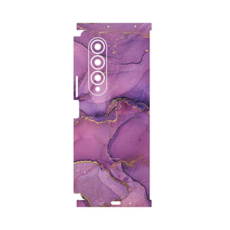 برچسب پوششی ماهوت مدل Purple Marble-FullSkin مناسب برای گوشی موبایل سامسونگ Galaxy Z Fold4