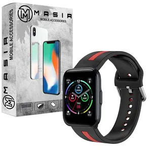 بند مسیر مدل Silic Dual Color مناسب برای ساعت هوشمند میبرو C2 / Lite / Air / Color