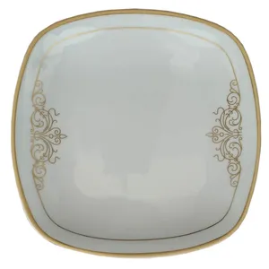 بشقاب میوه خوری چینی زرین ایران مدل کواترو موناکو درجه عالی بسته 6 عددی