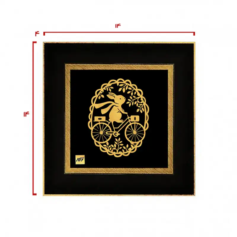 تابلو طلا کوب مارک گلد طرح کودکانه خرگوش کوچولو TB017