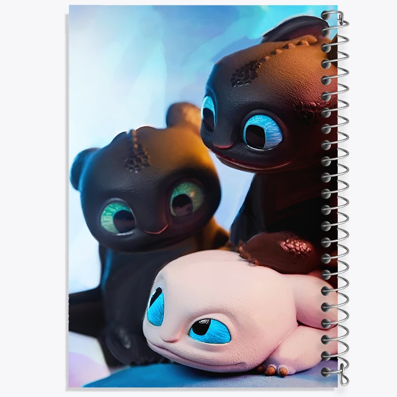 دفتر ژورنال نویسی 50 برگ خندالو مدل نقطه ای طرح اژدها سواران کد F8310