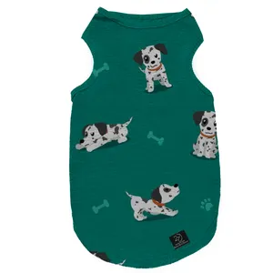 لباس سگ و گربه 27 طرح 101 Dalmatians Green کد MH389 سایز L