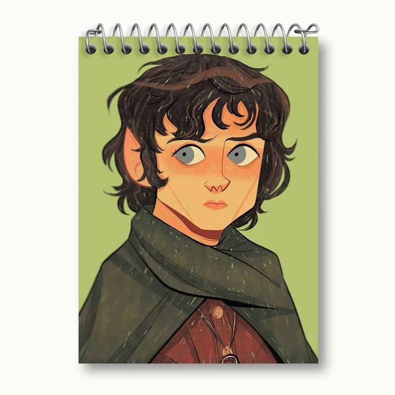 دفتر یادداشت 50 برگ خندالو مدل فرودو بگینز ارباب حلقه ها Lord of the Rings کد 4758