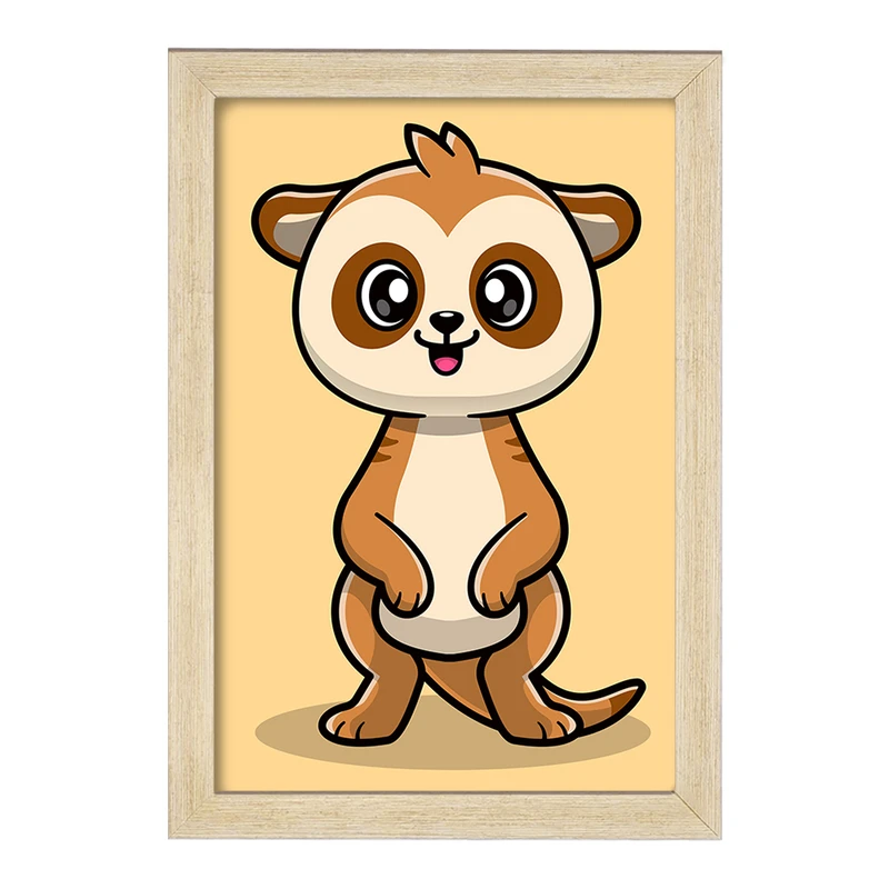 تابلو خندالو مدل حیوانات بامزه سمور کد 29693