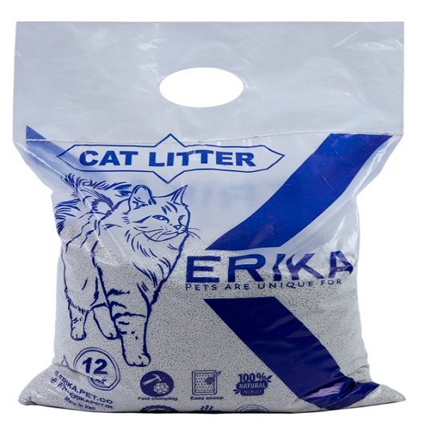 خاک بستر گربه اریکا مدل گرانول وزن 10 کیلوگرم