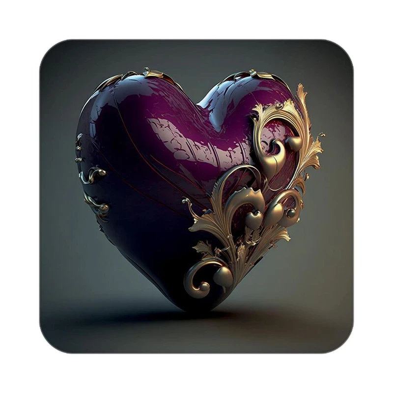 زیر لیوانی کاکتی مدل عاشقانه کد mp10052