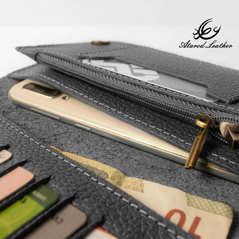 کیف پول چرم عطارد مدل چرم طبیعی کد K25