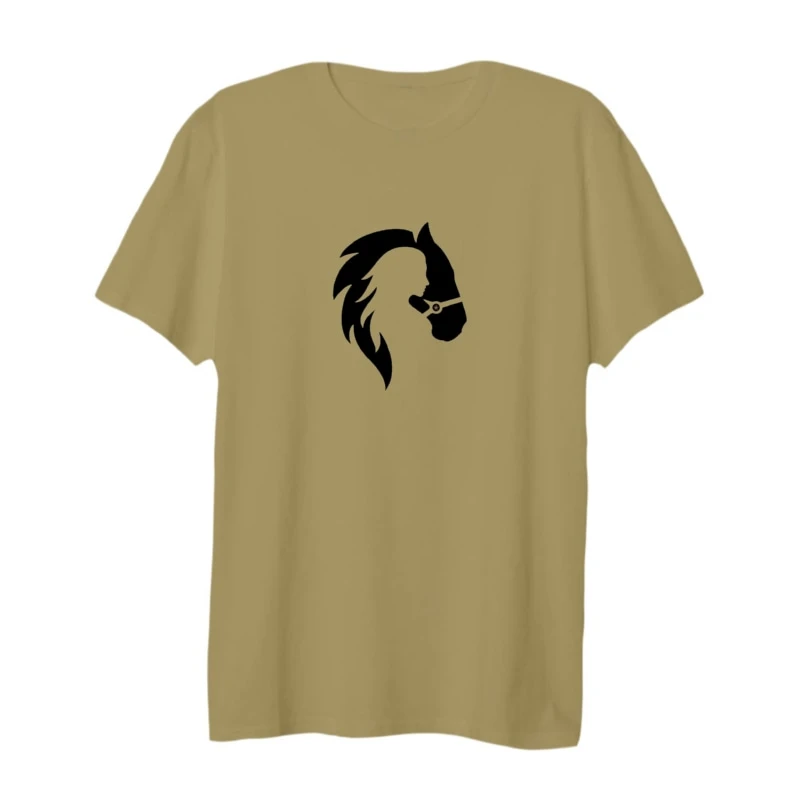 تی شرت لانگ آستین کوتاه زنانه مدل دختر و اسب