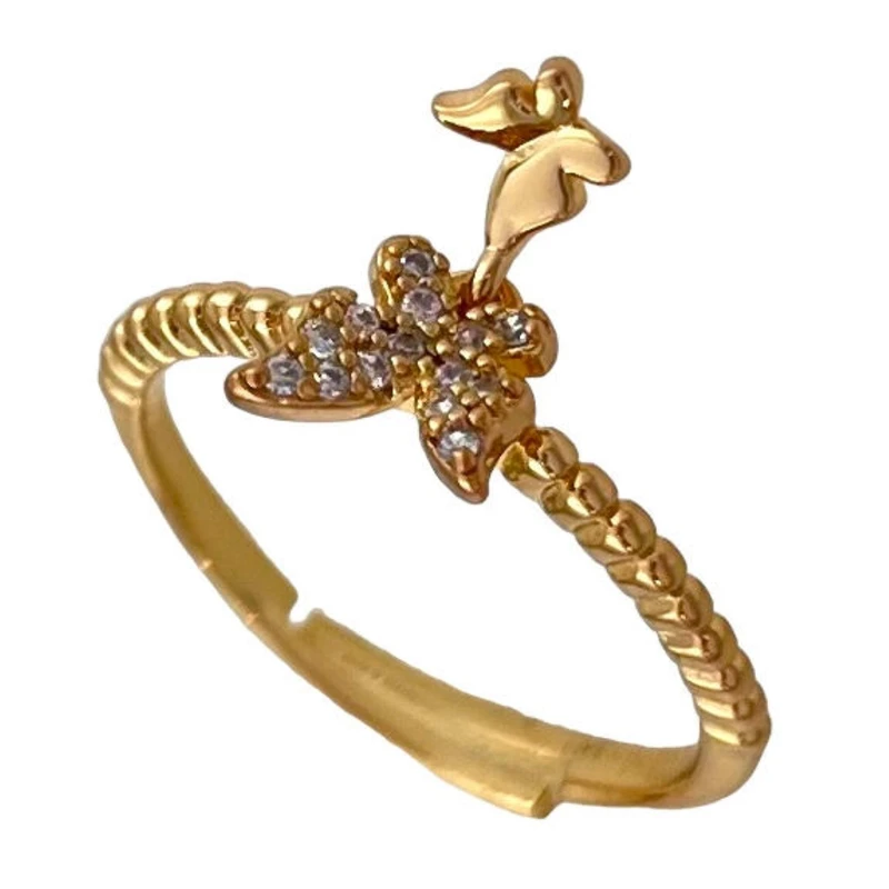 انگشتر زنانه مدل پروانه کد R4509