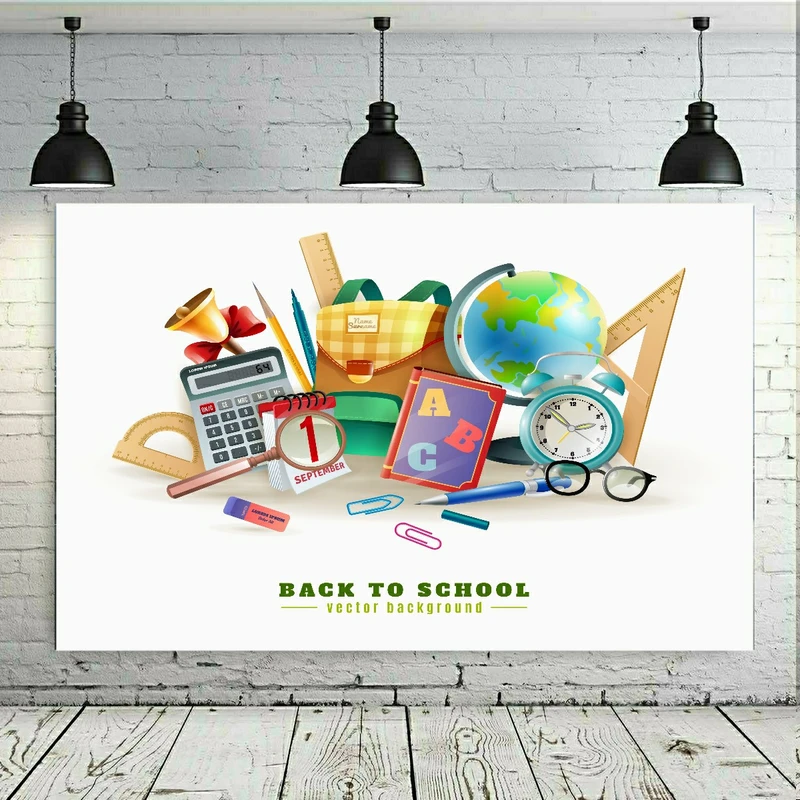  پوستر پارچه ای طرح لوازم التحریر مدل SDP17144