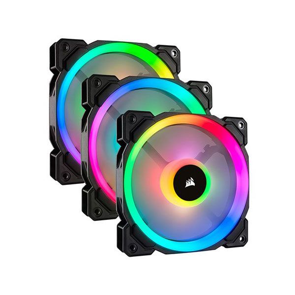 فن کیس کورسیر مدل LL120 RGB Triple مجموعه 3 عددی