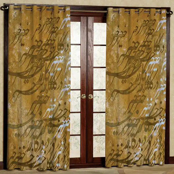 پرده مدل مخمل پانچی کد 6748 سایز 280x140سانتی متر