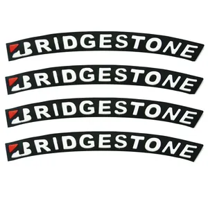 برچسب لاستیک خودرو بیلگین طرح بریجستون بسته 4 عددی
