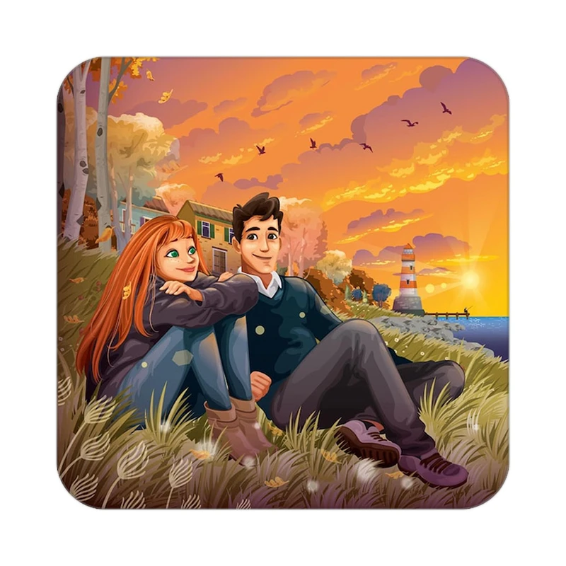 زیر لیوانی کاکتی مدل عاشقانه کد mp10723