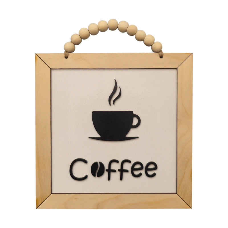 آویز تزیینی مدل تابلو برجسته طرح Coffee