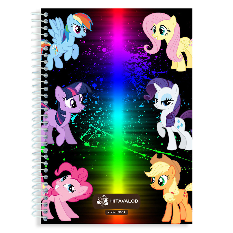 دفتر مشق 60 برگ های تولد مدل پونی کد A4-N051