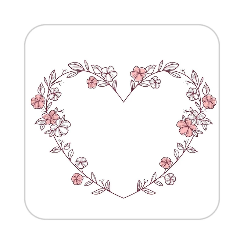 زیر لیوانی کاکتی طرح عاشقانه مدل mp37847