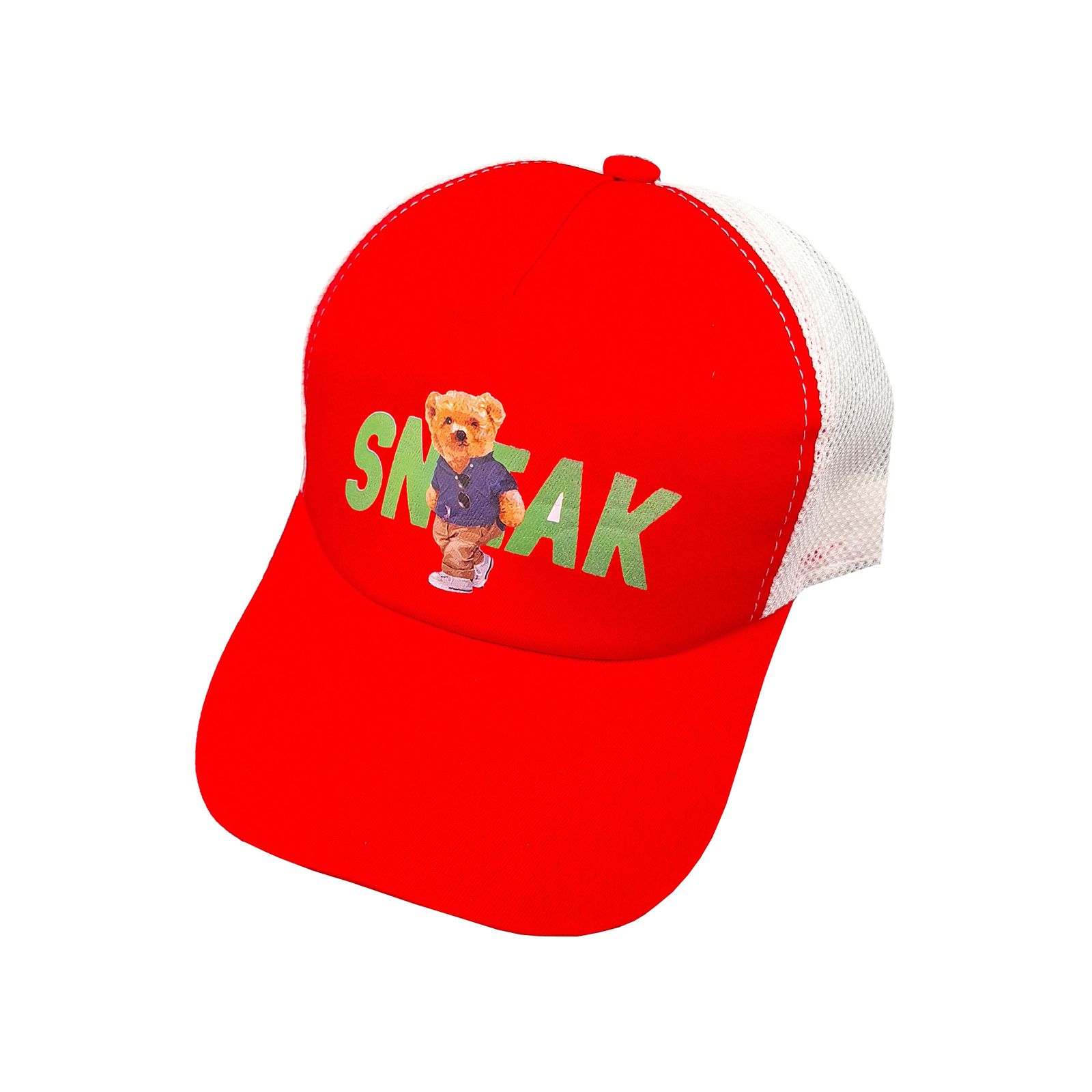 کلاه کپ بچگانه مدل SNAK کد 1253 رنگ نارنجی -  - 1