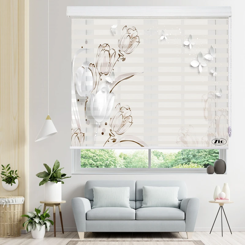 پرده زبرا زیو مدل 3D-1038 سایز 100x200 سانتی متر