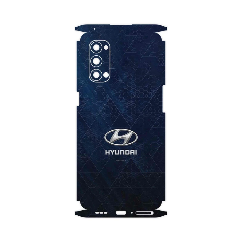 برچسب پوششی ماهوت مدل Hyundai_Logo-FullSkin مناسب برای گوشی موبایل اپو Reno4 Pro 5G
