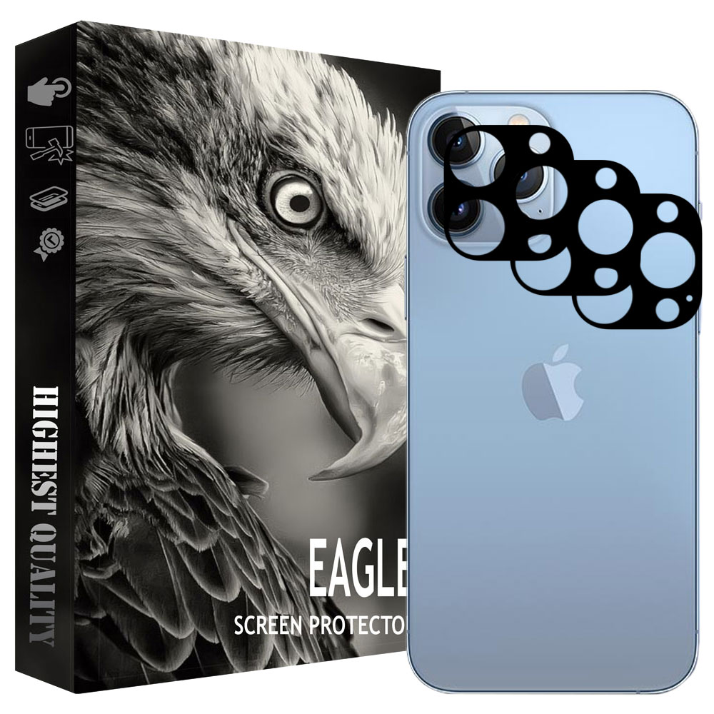 محافظ لنز دوربین ایگل مدل EG3 مناسب برای گوشی موبایل اپل IPhone 13 Pro Max بسته سه عددی