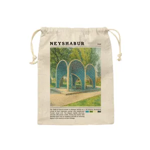 کیسه نان و سبزی ترمه طراحان ایده مدل آرامگاه کمال الملک نیشابور کد map0814 - M سایز 23x33 سانتی متر