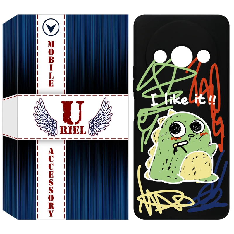 کاور یوریل قاب مدل KSH کد 21 طرح دایناسور نقاش مناسب برای گوشی موبایل شیائومی Redmi A3 / A3x