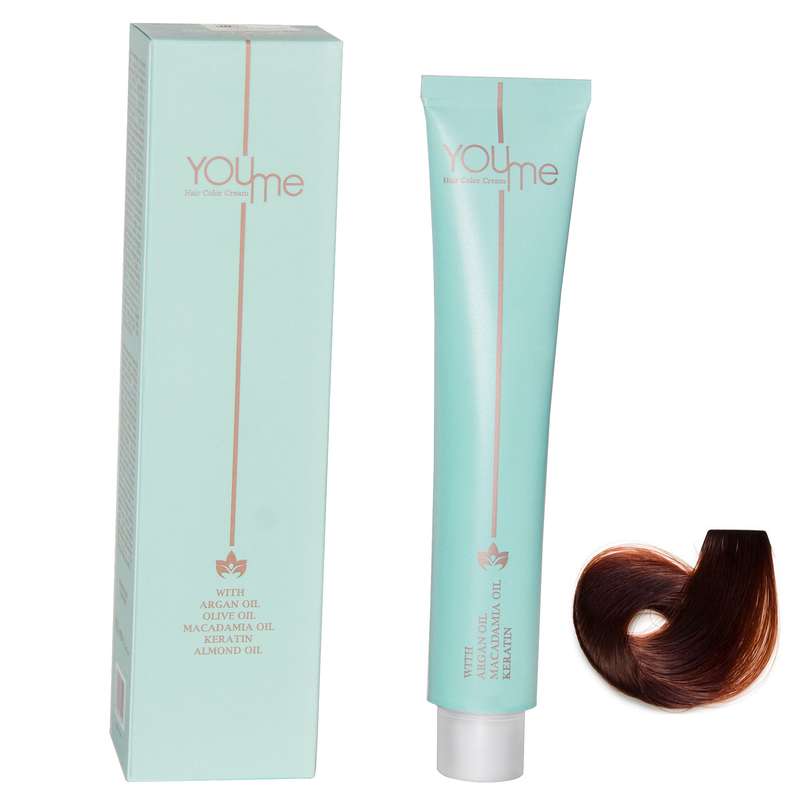 رنگ مو یومی شماره 6.43 حجم 100 میلی لیتر رنگ بلوند تیتانی تیره