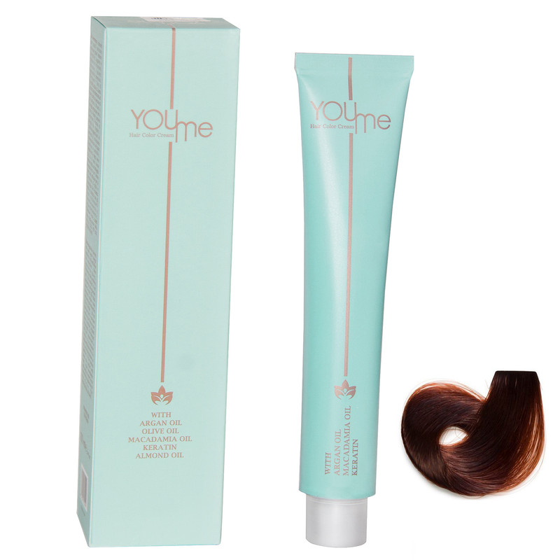 رنگ مو یومی شماره 6.43 حجم 100 میلی لیتر رنگ بلوند تیتانی تیره