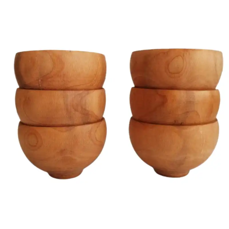 کاسه چوبی مدل cak6 مجموعه شش عددی